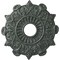 Ekena Millwork Preston Ceiling Medallion (Fits Canopies up to 4"), 17 1/2"OD x 4"ID x 1"P, Athenian Green Crackle CM17PRAGC - alternate 1